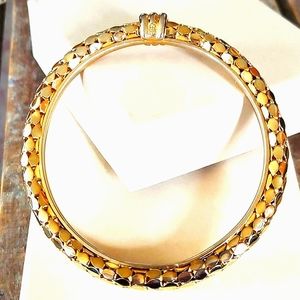Authentic Vintage Givenchy Gold Logo Bracelet